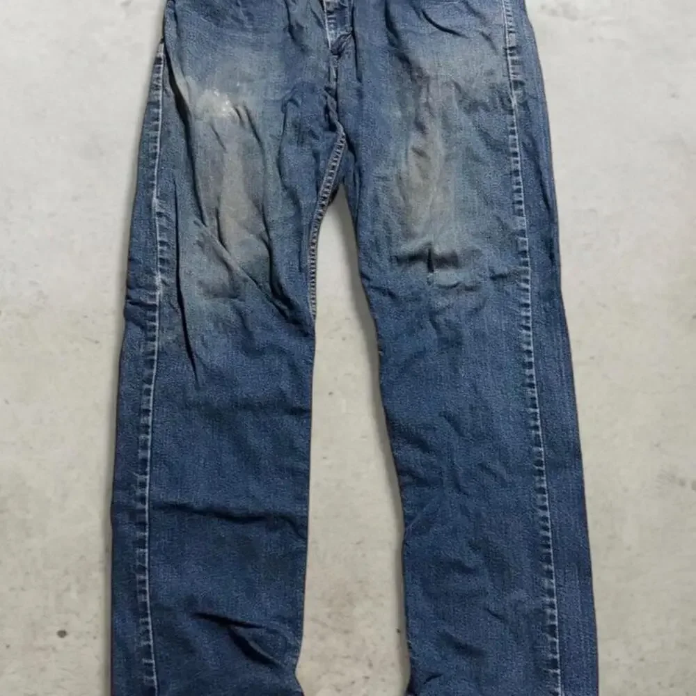 Vintage Levis 505 Regular Fit Jeans Mens 34x32 Light Wash
